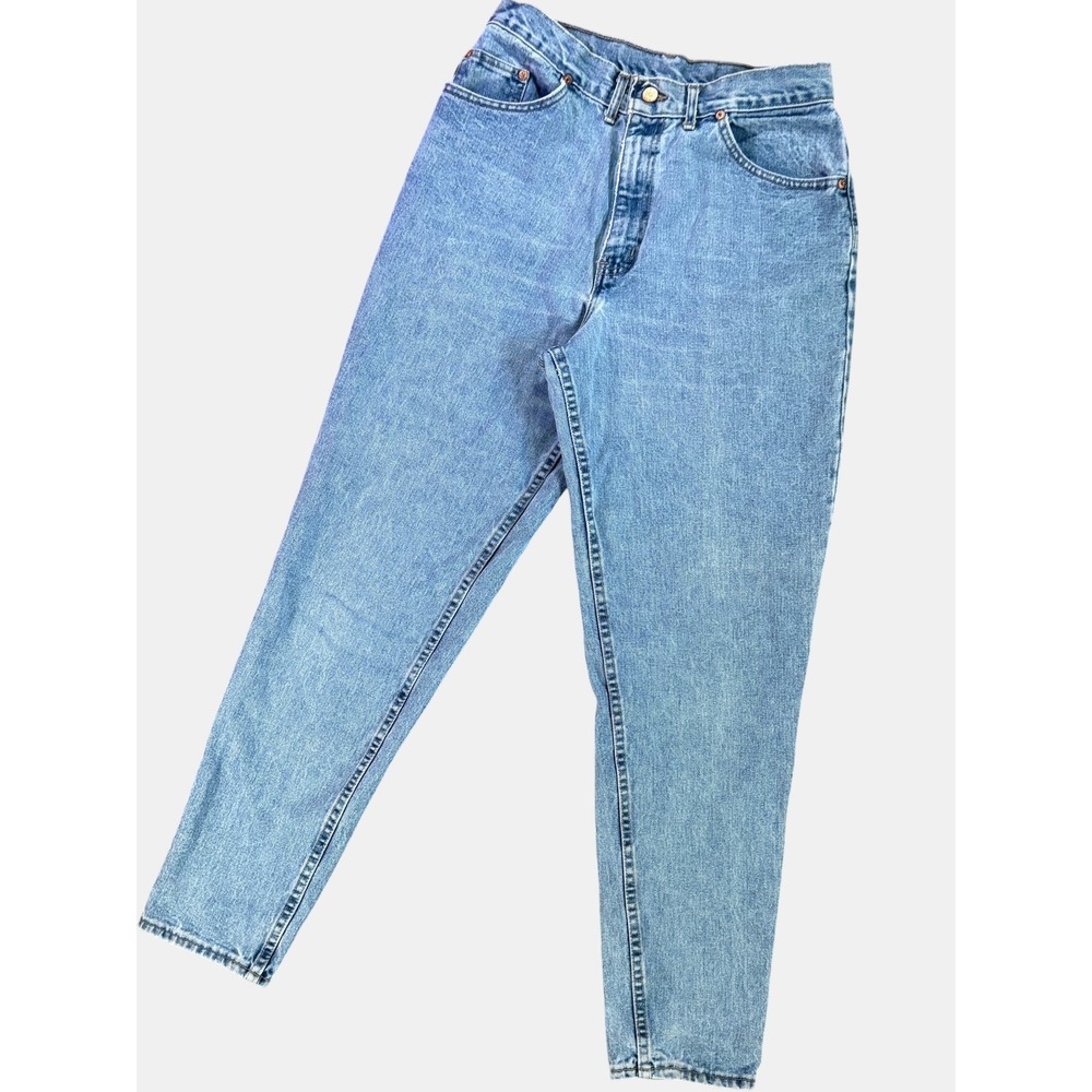 Vintage CHIC Women's 12 High Rise Tapered Straight leg Mom Jeans 100% Cotton